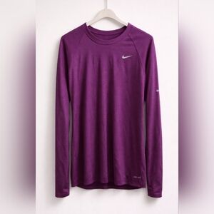 Nike Magenta Dri-Fit Athletic Long Sleeve
